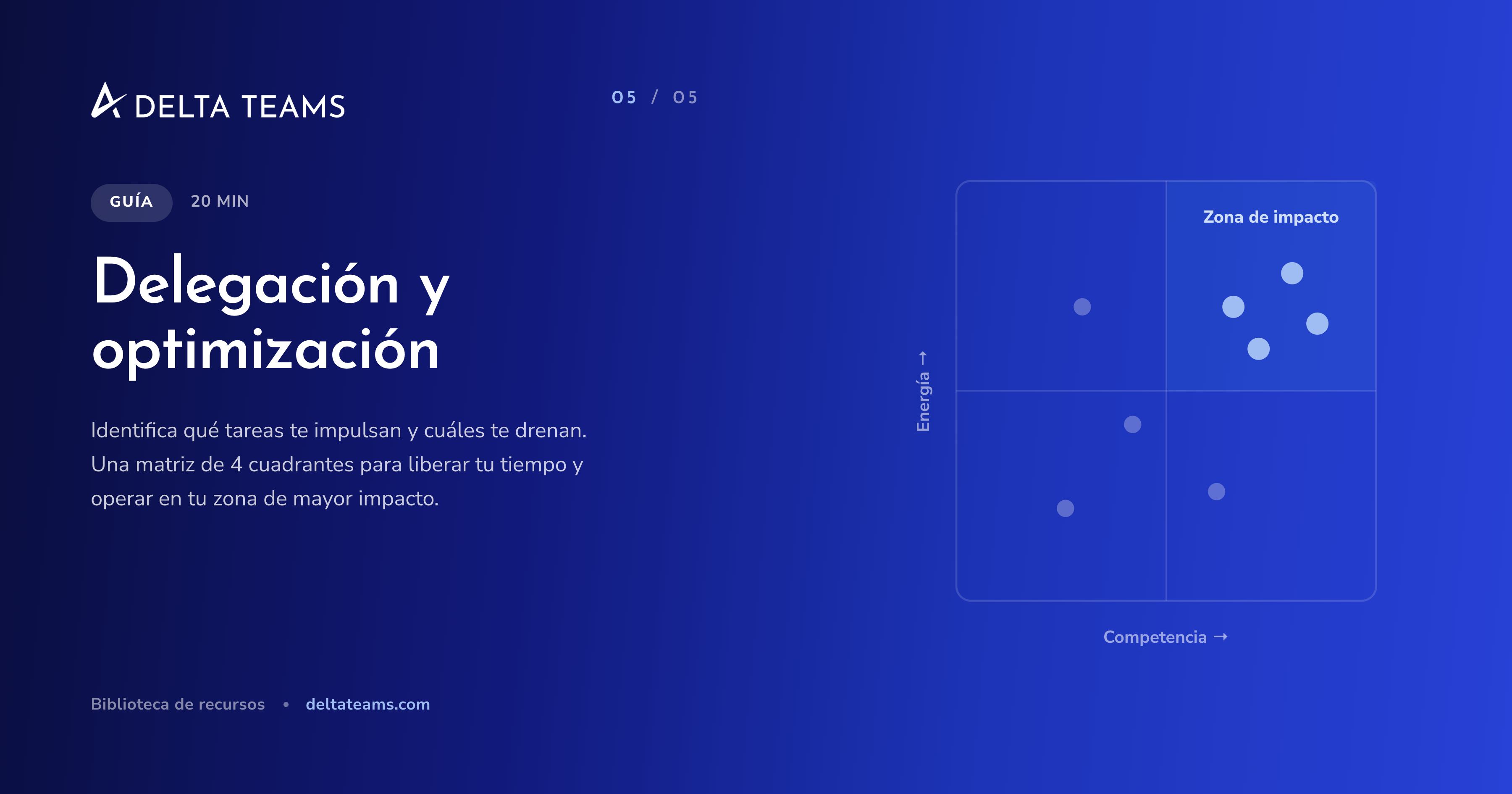 Portada de Delegación y optimización