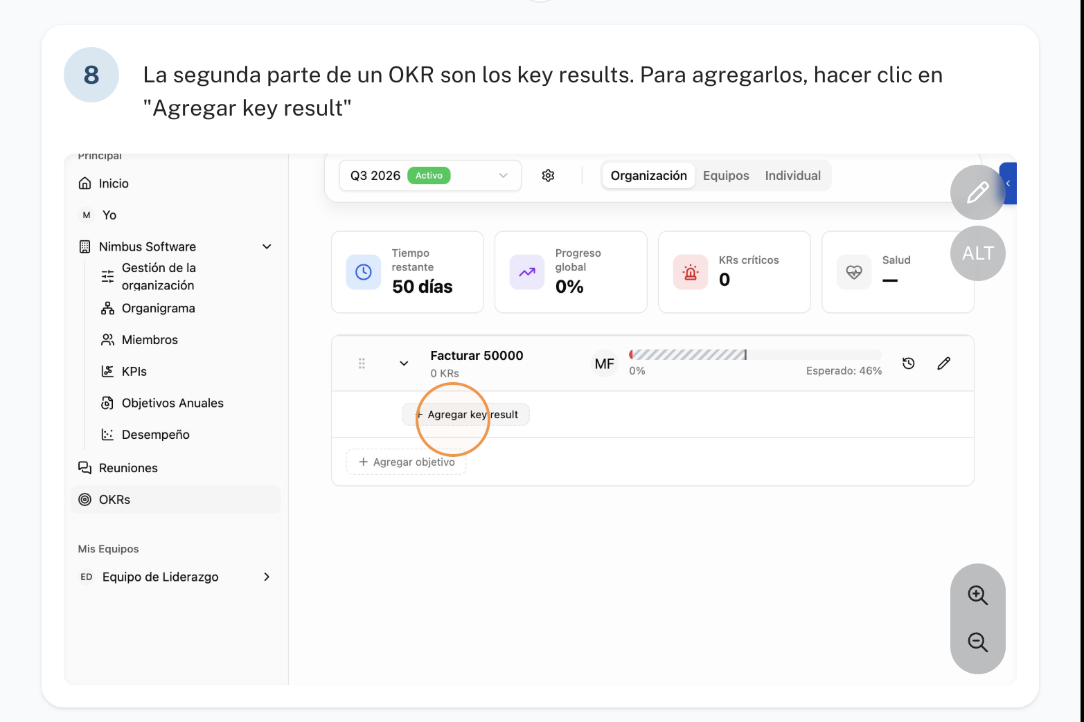 Cómo crear un OKR: el objetivo y sus key results: paso 8